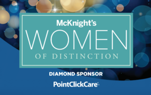 2021 McKnight's Women of Distinction logo