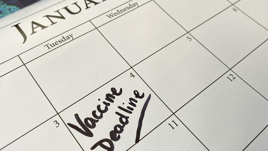 vaccine deadline on calendar