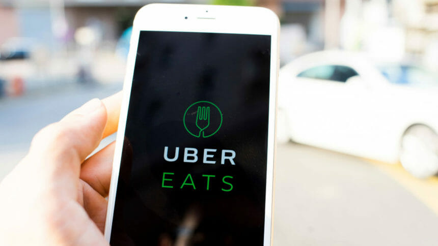 Uber Eats on Phone