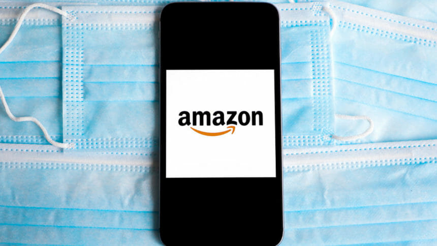 Amazon on smartphone