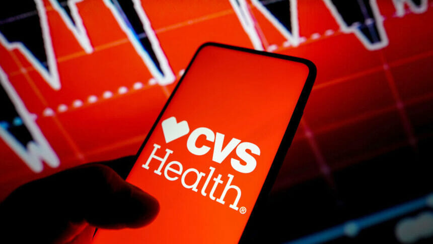 CVS logo on smartphone