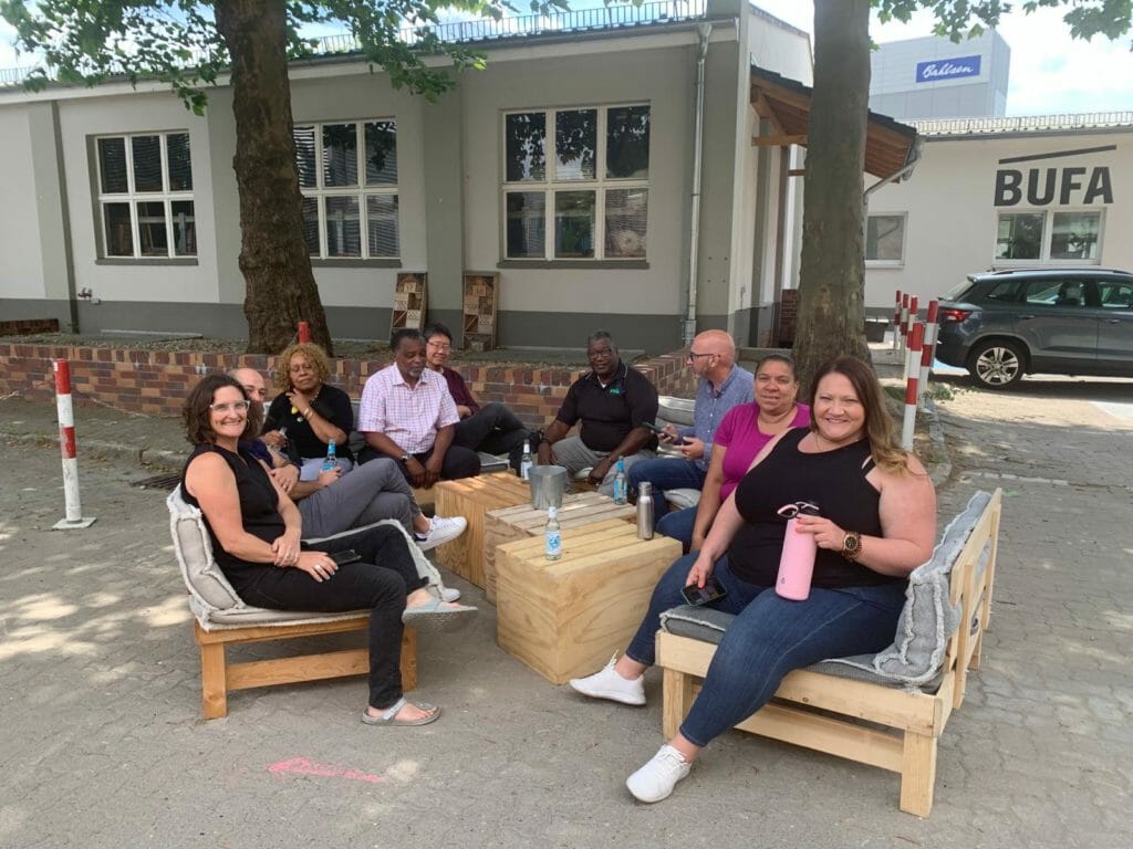 Mel King fellows relax in Germany