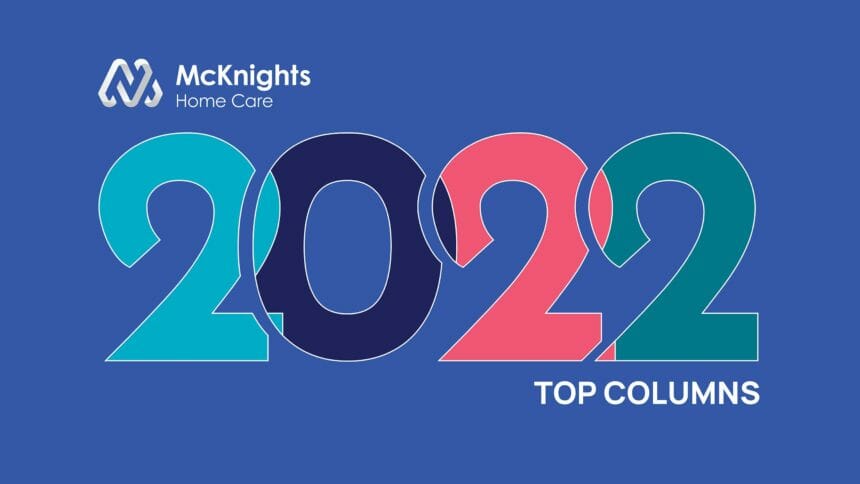 Top McKnight's Home Care columns graphic for 2022